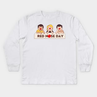 Red Nose Day Kids Long Sleeve T-Shirt